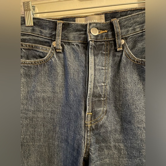Everlane The 90’s Way High Jeans Vintage Indigo Button Fly Size 23 Regul… - Picture 5 of 15